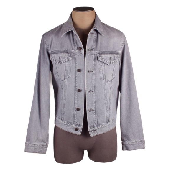 ACNE STUDIOS LIGHT STONE GRAY DENIM JACKET - Picture 1 of 8
